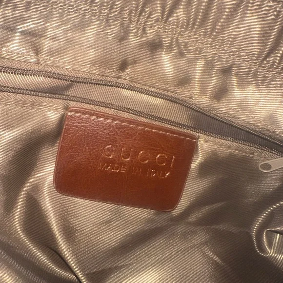 Gucci fish scale brown leather purse - Picture 6 of 9